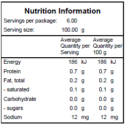 Norco Sour Cream Nutrition Information